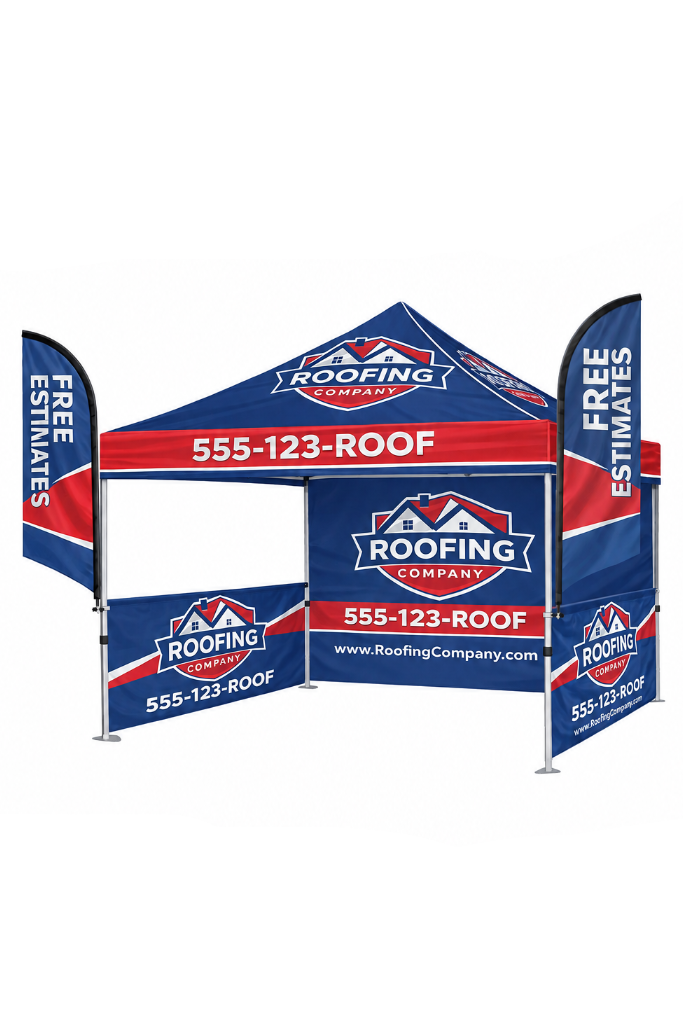 10x10 Canopy Tent Kit, Complete Booth Setup