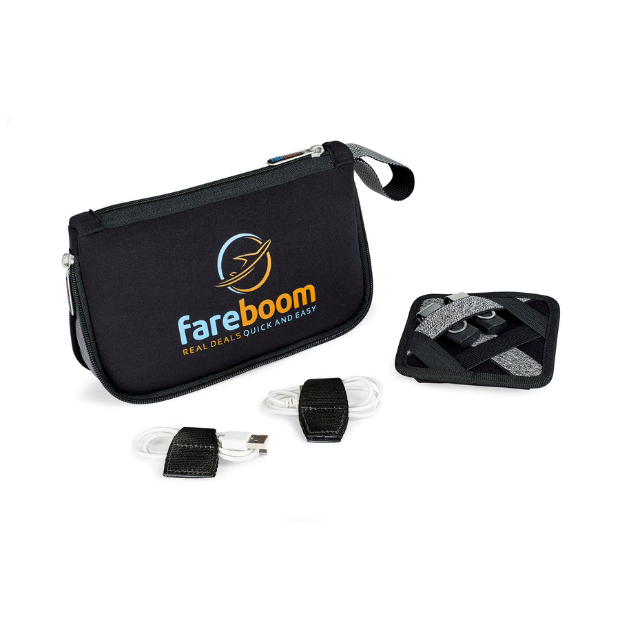 Circuit Expandable Tech Organizer - Black | Custom Branded | Lemon Print