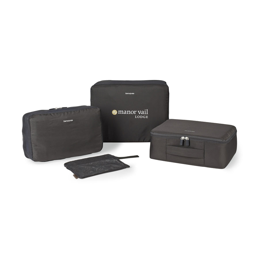 Samsonite Foldable Packing Cubes 4IN1 - Graphite | Custom Branded | Lemon Print
