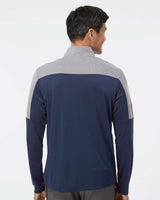 Adidas Men's Ultimate365 Lightweight Colorblocked Quarter-Zip Pullover A552