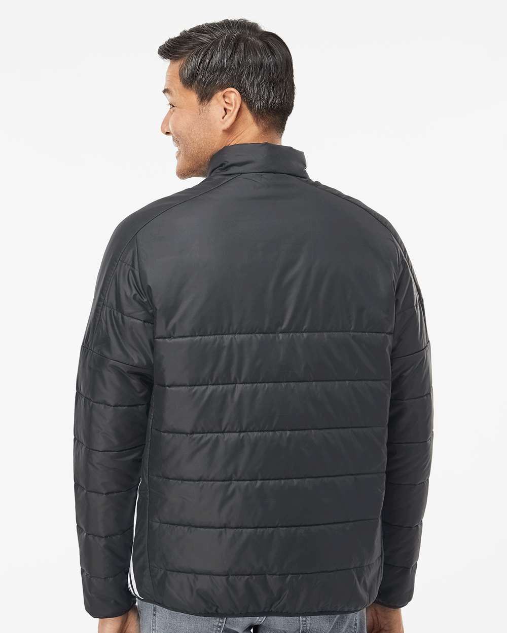 Adidas Men's 3-Stripes Puffer Full-Zip Jacket A570