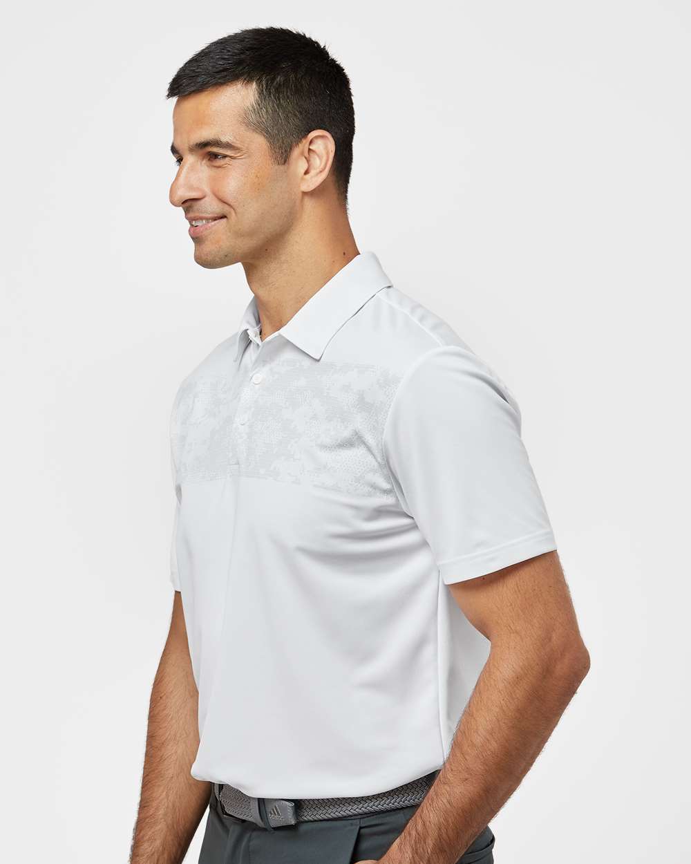 Adidas Men's Camo Chest Print Polo A585