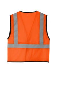 CornerStone ® ANSI 107 Class 2 Economy Mesh One-Pocket Vest | CSV100 - The Lemon Print & Design Studio 