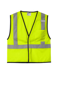 CornerStone ® ANSI 107 Class 2 Economy Mesh One-Pocket Vest | CSV100 - The Lemon Print & Design Studio 