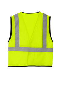 CornerStone ® ANSI 107 Class 2 Economy Mesh One-Pocket Vest | CSV100 - The Lemon Print & Design Studio 