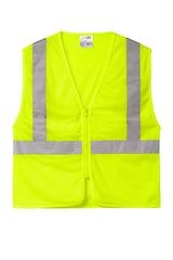 CornerStone® ANSI 107 Class 2 Economy Mesh Zippered Vest | CSV101 - The Lemon Print & Design Studio 