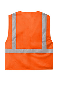 CornerStone® ANSI 107 Class 2 Mesh Zippered Vest | CSV102 - The Lemon Print & Design Studio 