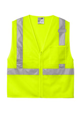 CornerStone® ANSI 107 Class 2 Mesh Zippered Vest | CSV102 - The Lemon Print & Design Studio 