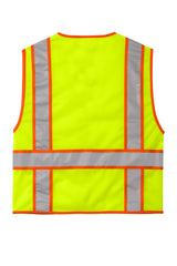 CornerStone® ANSI 107 Class 2 Mesh Zippered Two-Tone Vest | CSV103 - The Lemon Print & Design Studio 