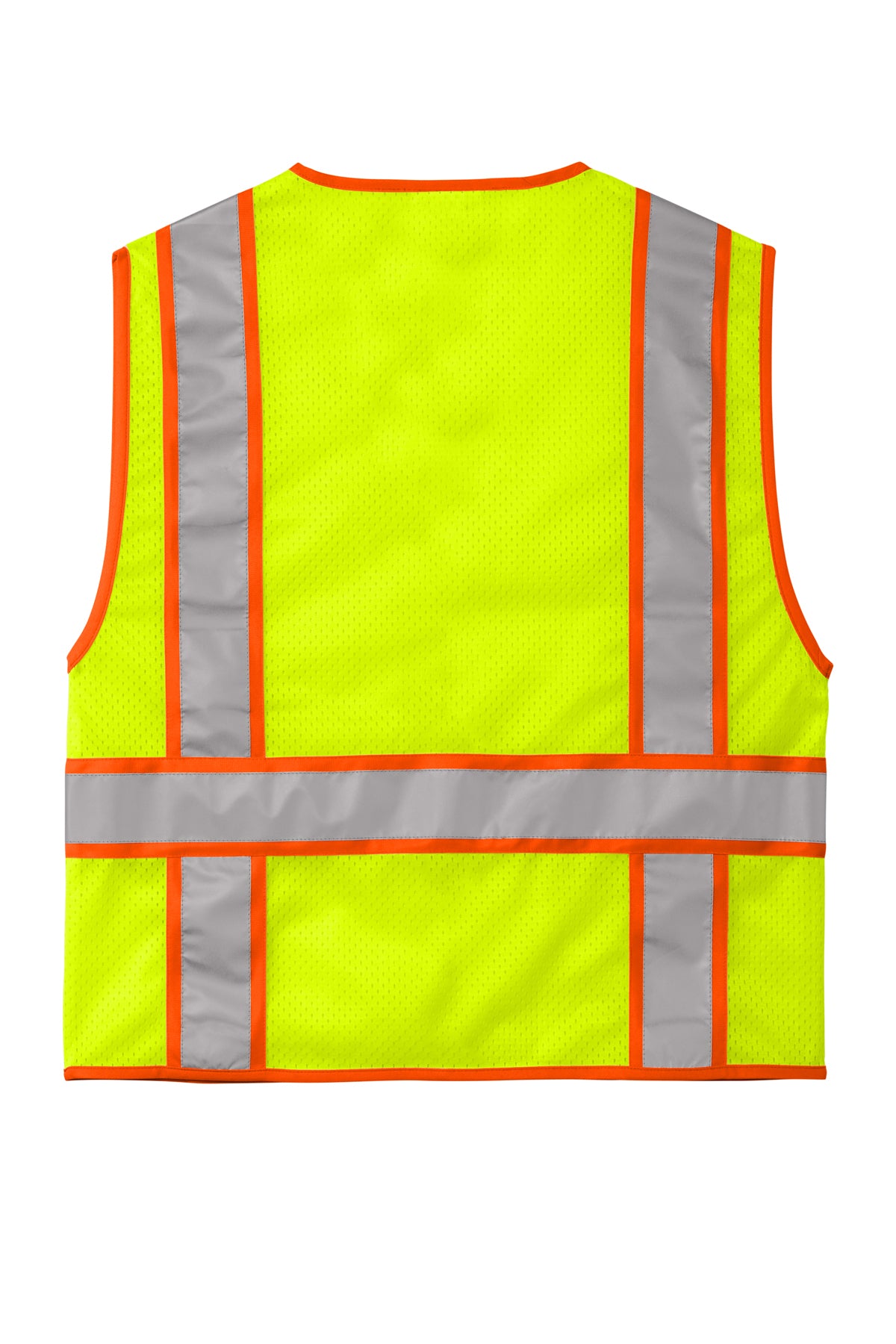 CornerStone® ANSI 107 Class 2 Mesh Zippered Two-Tone Vest | CSV103 - The Lemon Print & Design Studio 