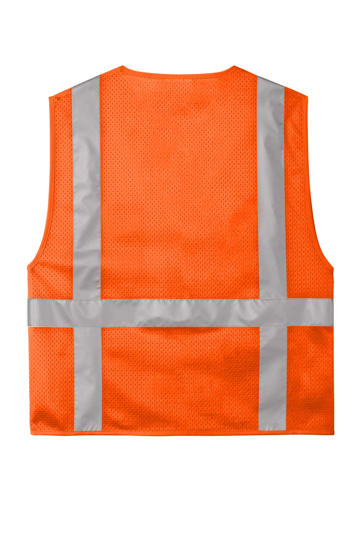 CornerStone® ANSI 107 Class 2 Mesh Six-Pocket Zippered Vest | CSV104 - The Lemon Print & Design Studio 
