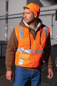 CornerStone® ANSI 107 Class 2 Mesh Six-Pocket Zippered Vest | CSV104 - The Lemon Print & Design Studio 