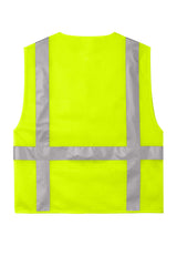 CornerStone® ANSI 107 Class 2 Mesh Six-Pocket Zippered Vest | CSV104 - The Lemon Print & Design Studio 