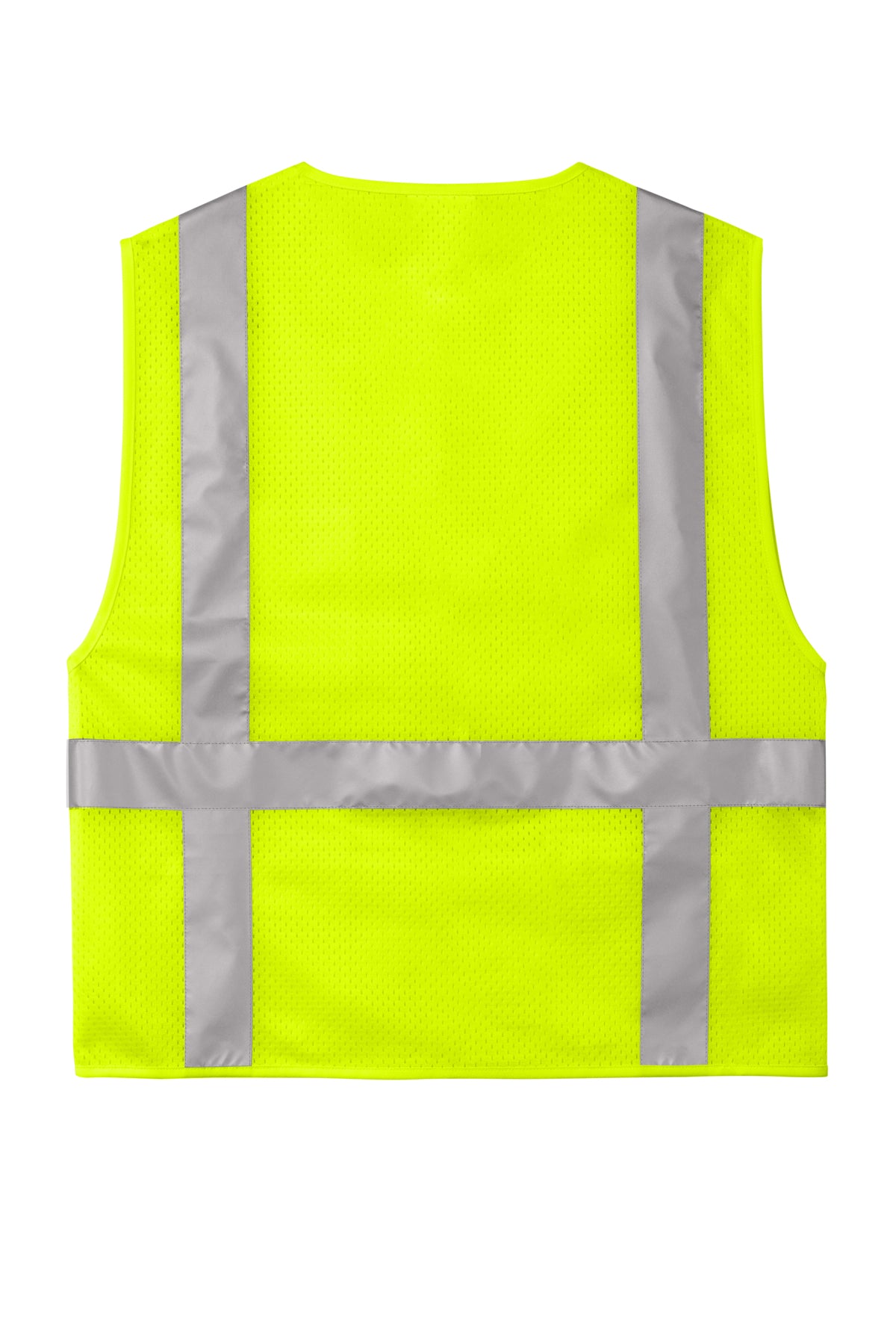 CornerStone® ANSI 107 Class 2 Mesh Six-Pocket Zippered Vest | CSV104 - The Lemon Print & Design Studio 