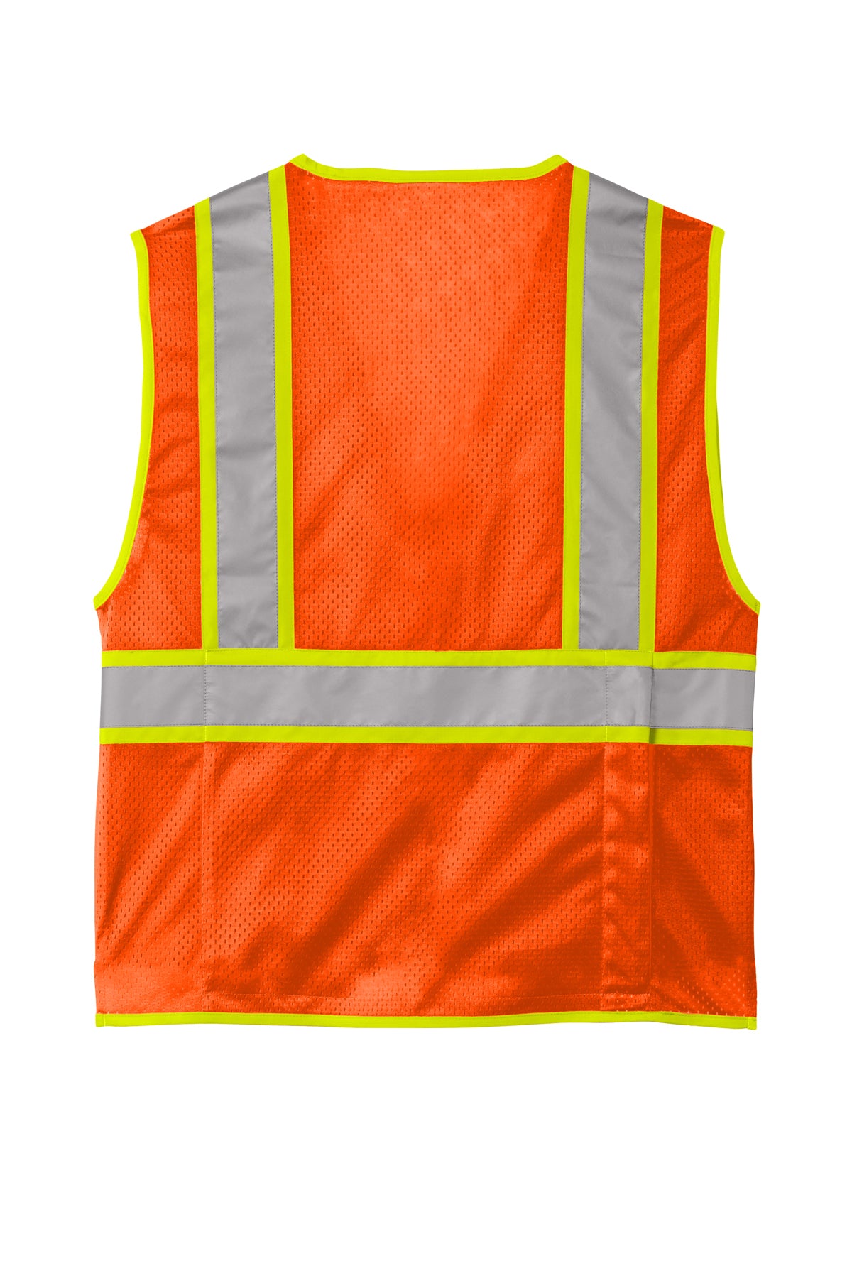 CornerStone® ANSI 107 Class 2 Surveyor Zippered Two-Tone Vest | CSV105 - The Lemon Print & Design Studio 