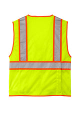 CornerStone® ANSI 107 Class 2 Surveyor Zippered Two-Tone Vest | CSV105 - The Lemon Print & Design Studio 