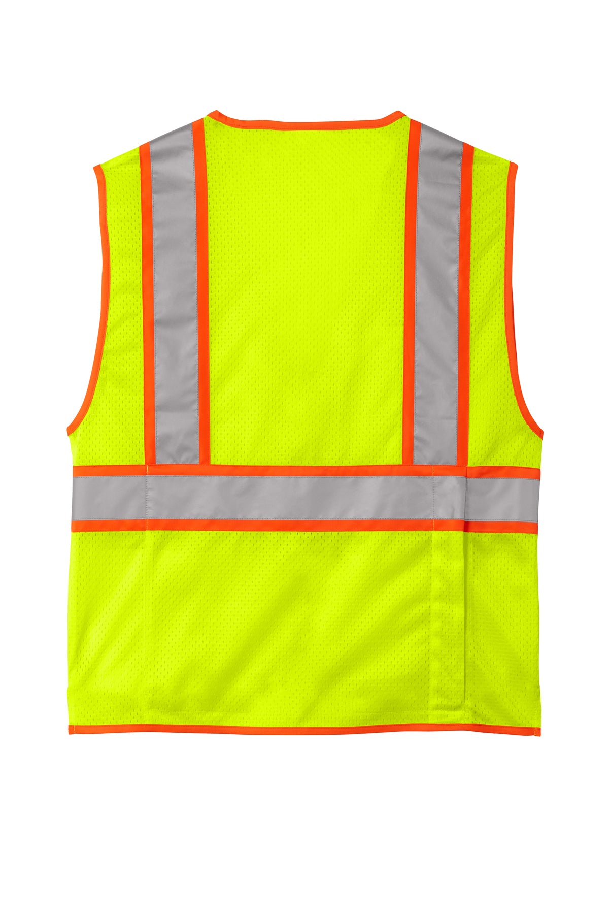 CornerStone® ANSI 107 Class 2 Surveyor Zippered Two-Tone Vest | CSV105 - The Lemon Print & Design Studio 