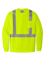 CornerStone® ANSI 107 Class 2 Mesh Long Sleeve Tee | CS201 - The Lemon Print & Design Studio 