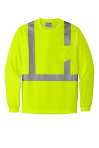 CornerStone® ANSI 107 Class 2 Mesh Long Sleeve Tee | CS201 - The Lemon Print & Design Studio 