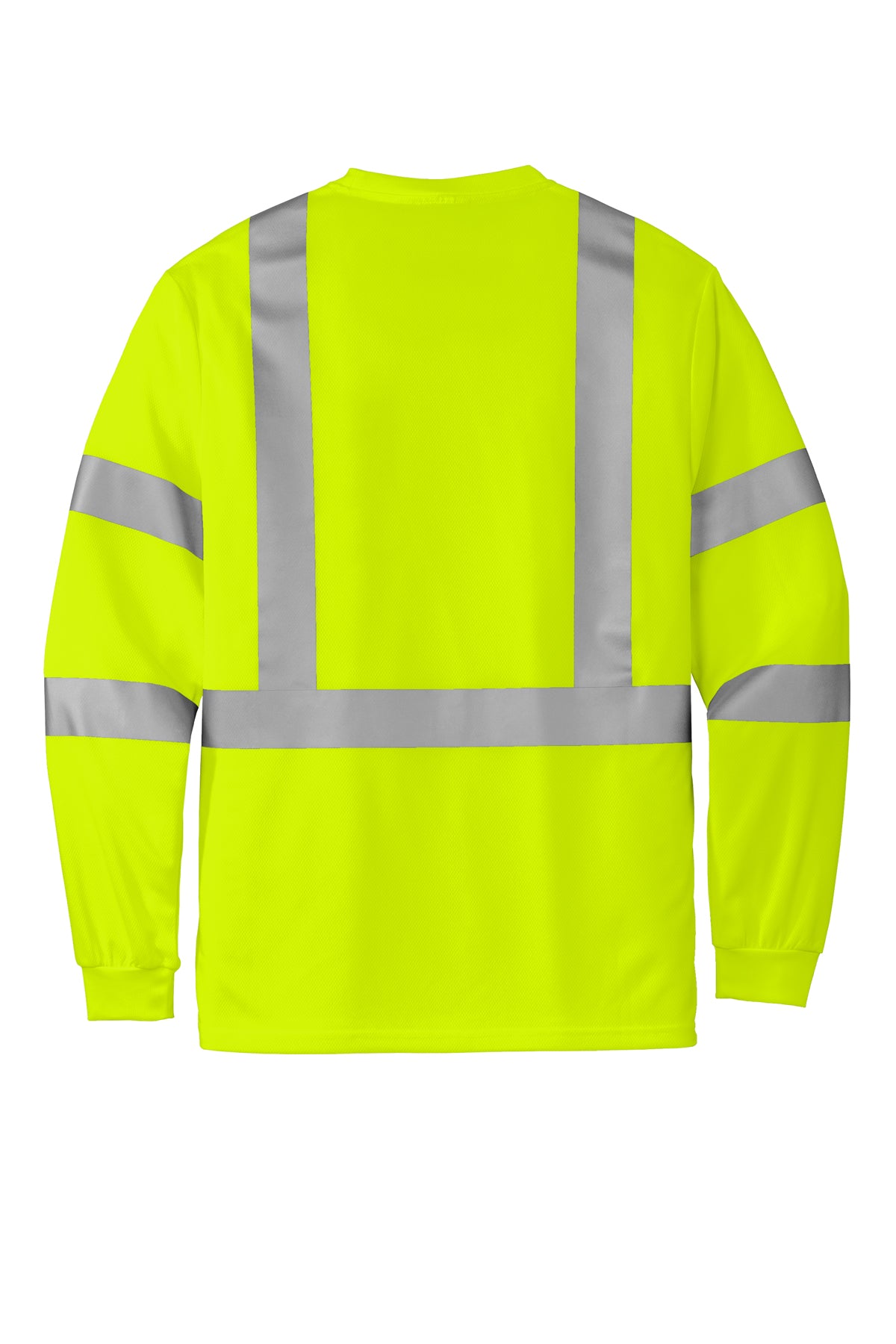 CornerStone® ANSI 107 Class 3 Mesh Long Sleeve Tee | CS203 - The Lemon Print & Design Studio 