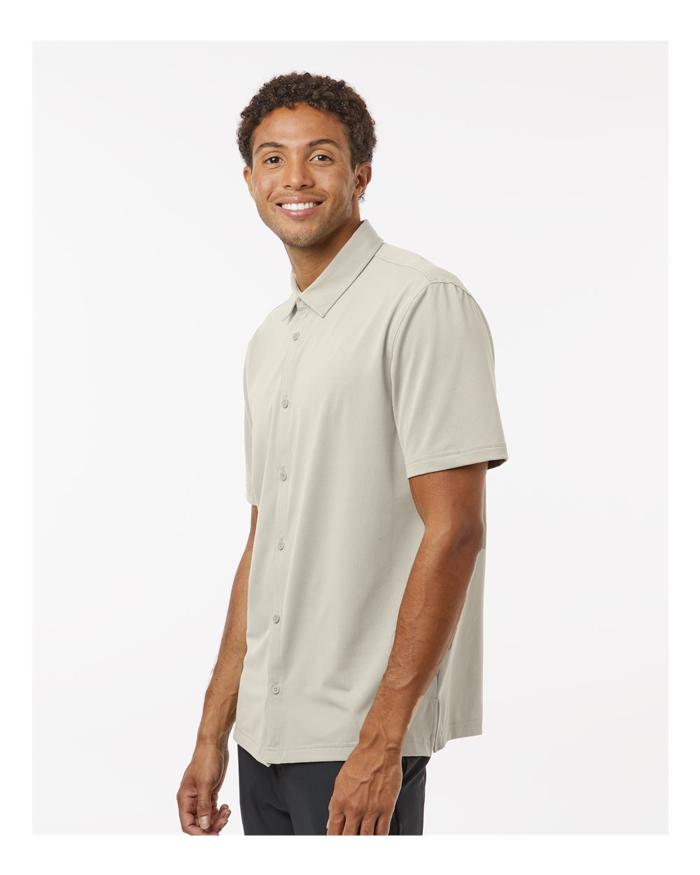 Adidas Men's Full Button Down Short Sleeve Shirt A595