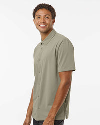 Adidas Men's Full Button Down Short Sleeve Shirt A595