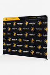 10ft tension fabric step and repeat backdrop