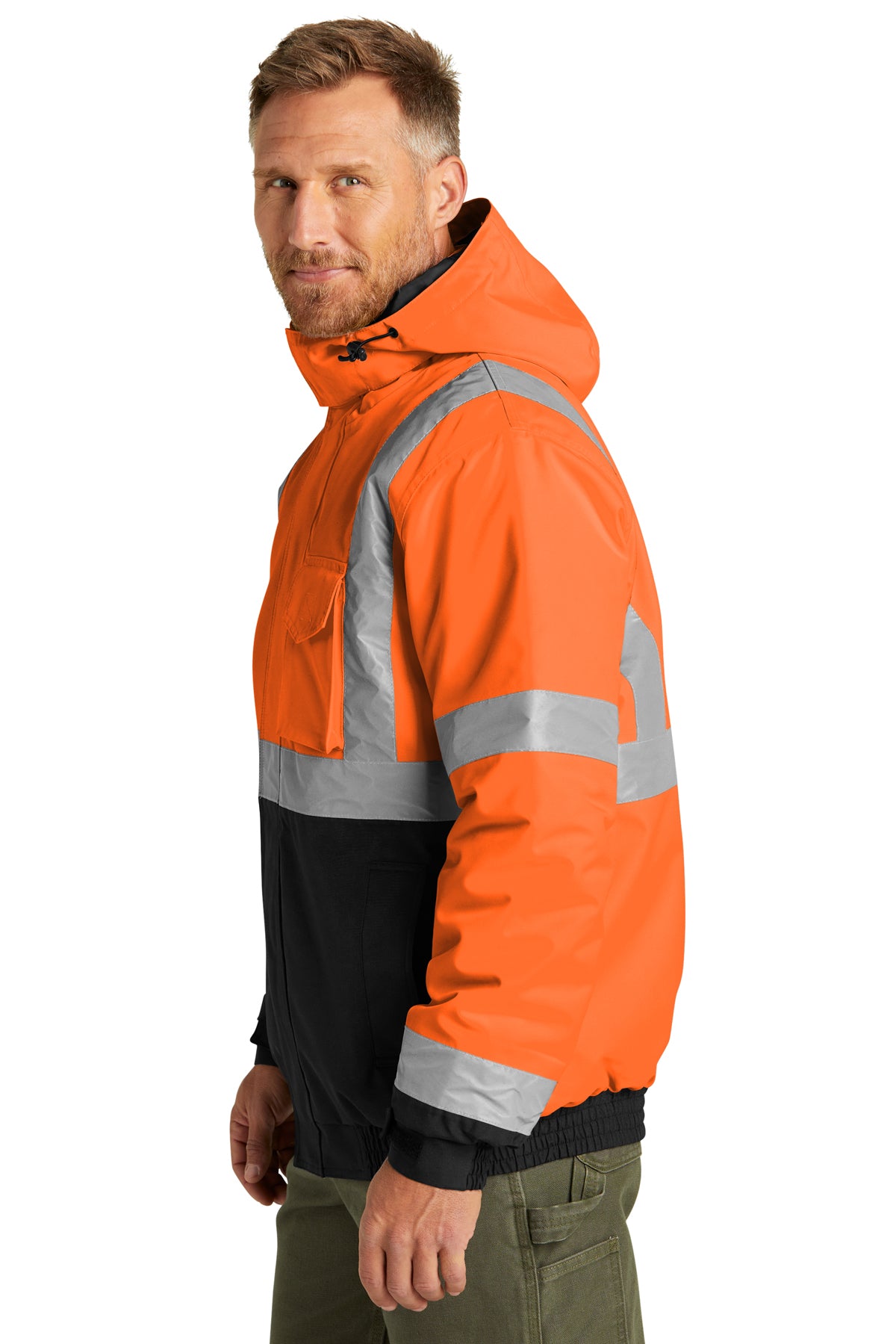 CornerStone® ANSI 107 Class 3 Economy Waterproof Insulated Bomber Jacket | CSJ500 - The Lemon Print & Design Studio 