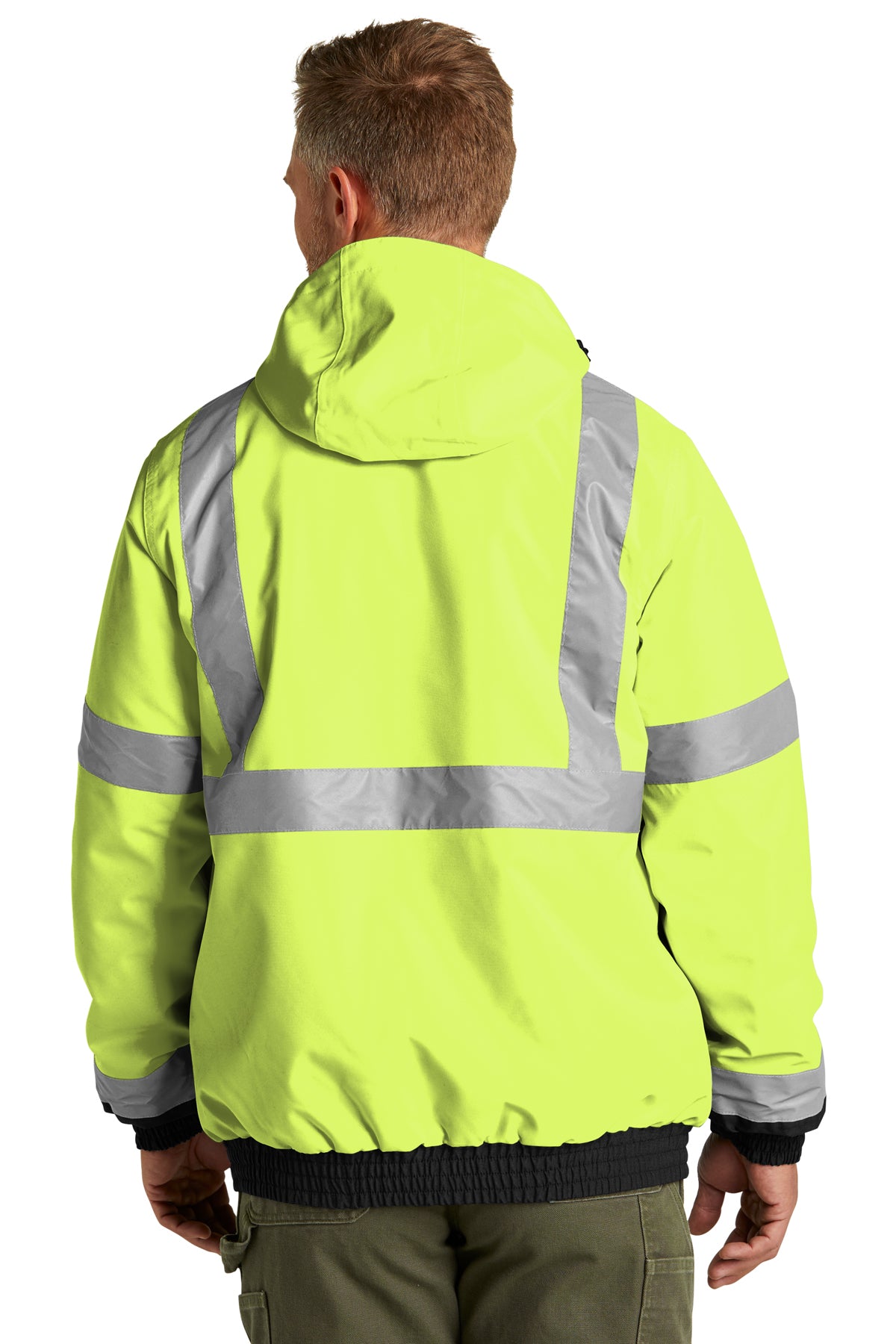 CornerStone® ANSI 107 Class 3 Economy Waterproof Insulated Bomber Jacket | CSJ500 - The Lemon Print & Design Studio 