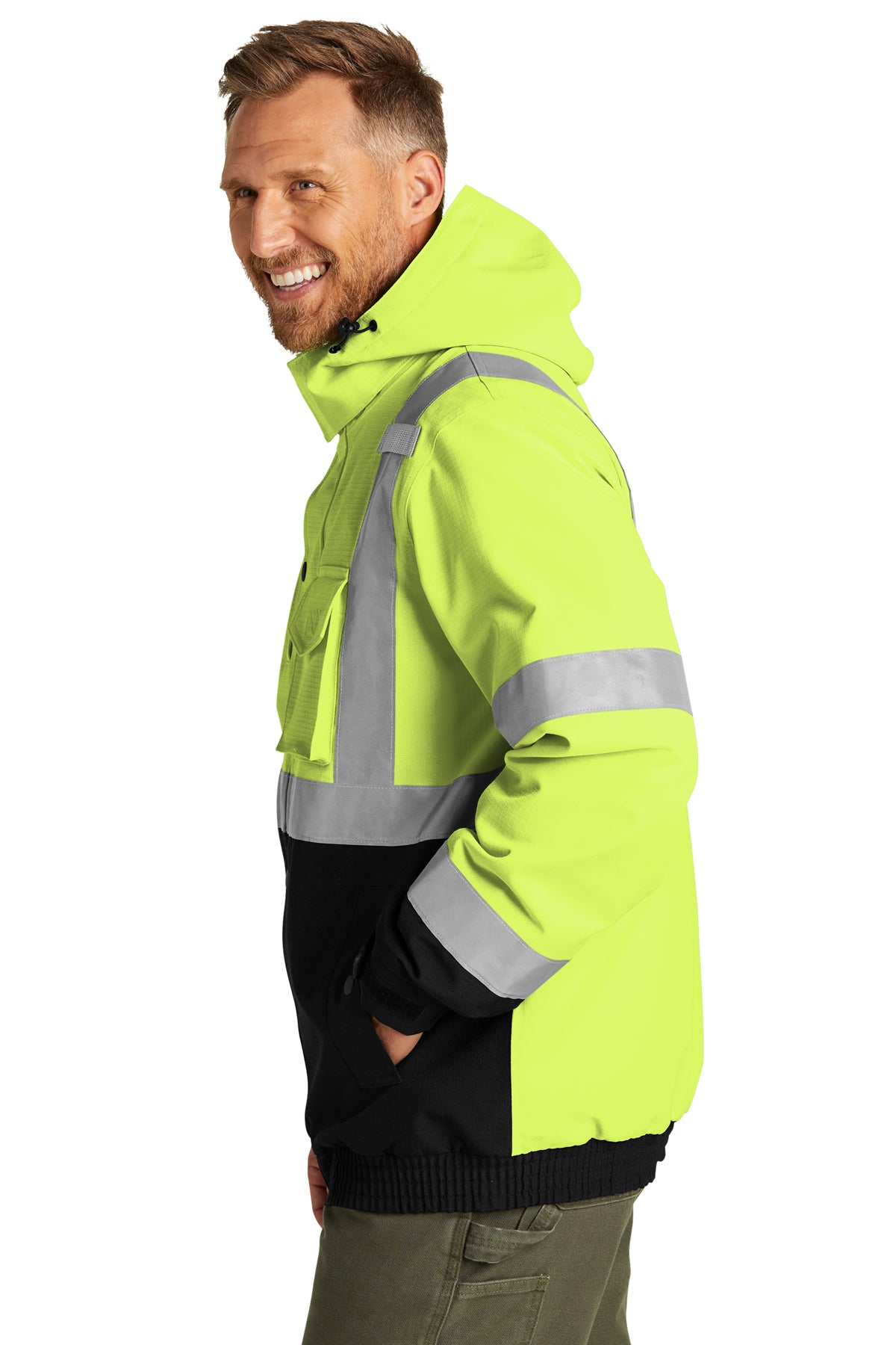 CornerStone® ANSI 107 Class 3 Waterproof Insulated Ripstop Bomber Jacket | CSJ501 - The Lemon Print & Design Studio 