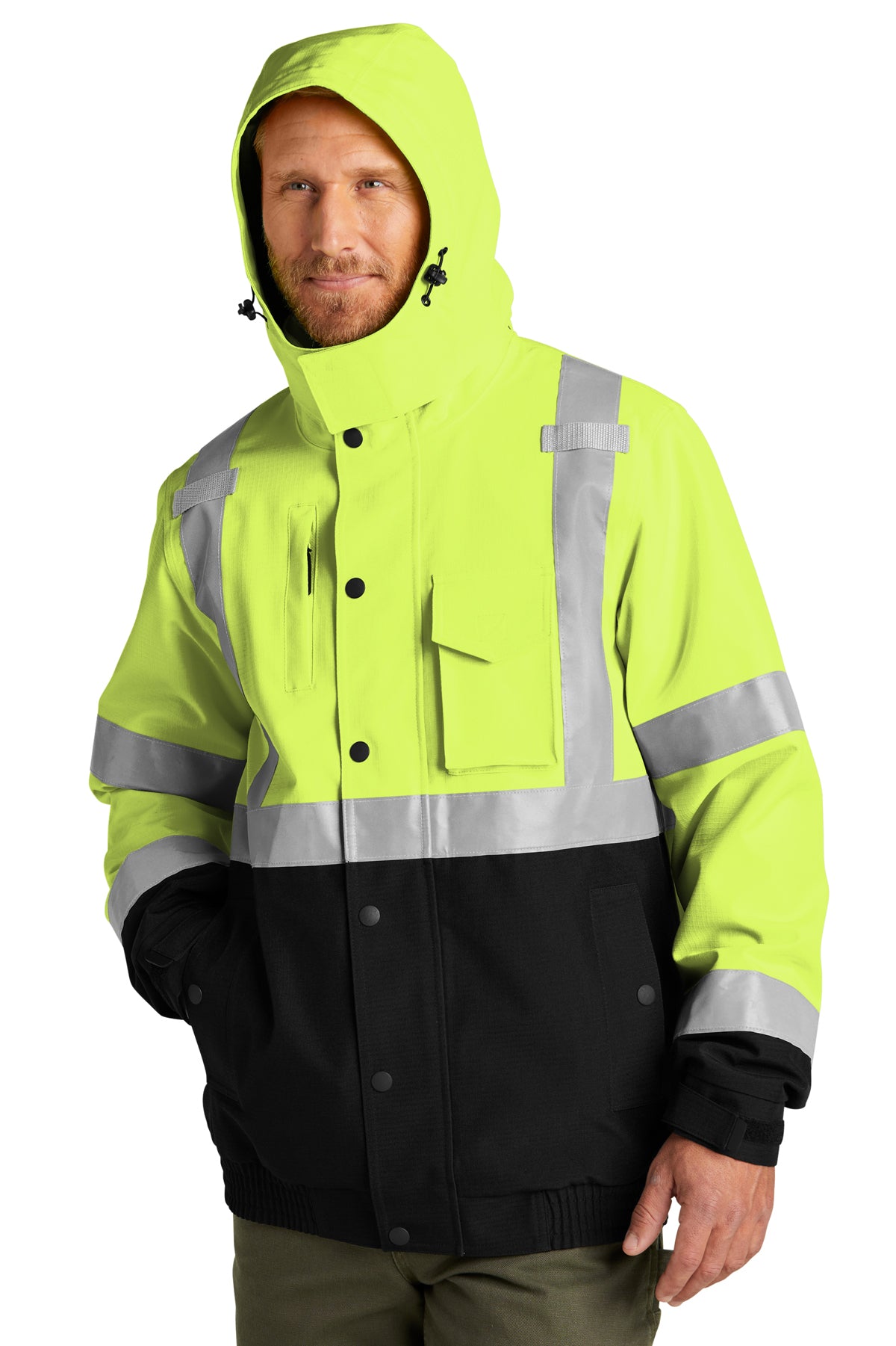 CornerStone® ANSI 107 Class 3 Waterproof Insulated Ripstop Bomber Jacket | CSJ501 - The Lemon Print & Design Studio 