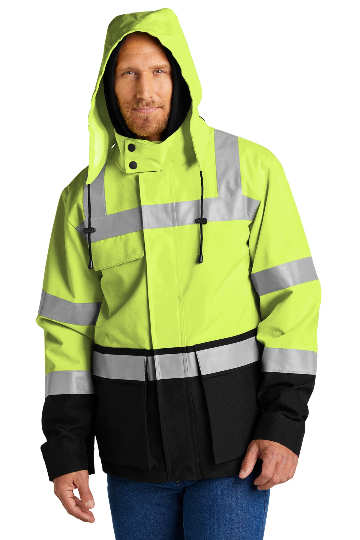 CornerStone® ANSI 107 Class 3 Waterproof Ripstop 3-In-1 Parka | CSJ502 - The Lemon Print & Design Studio 
