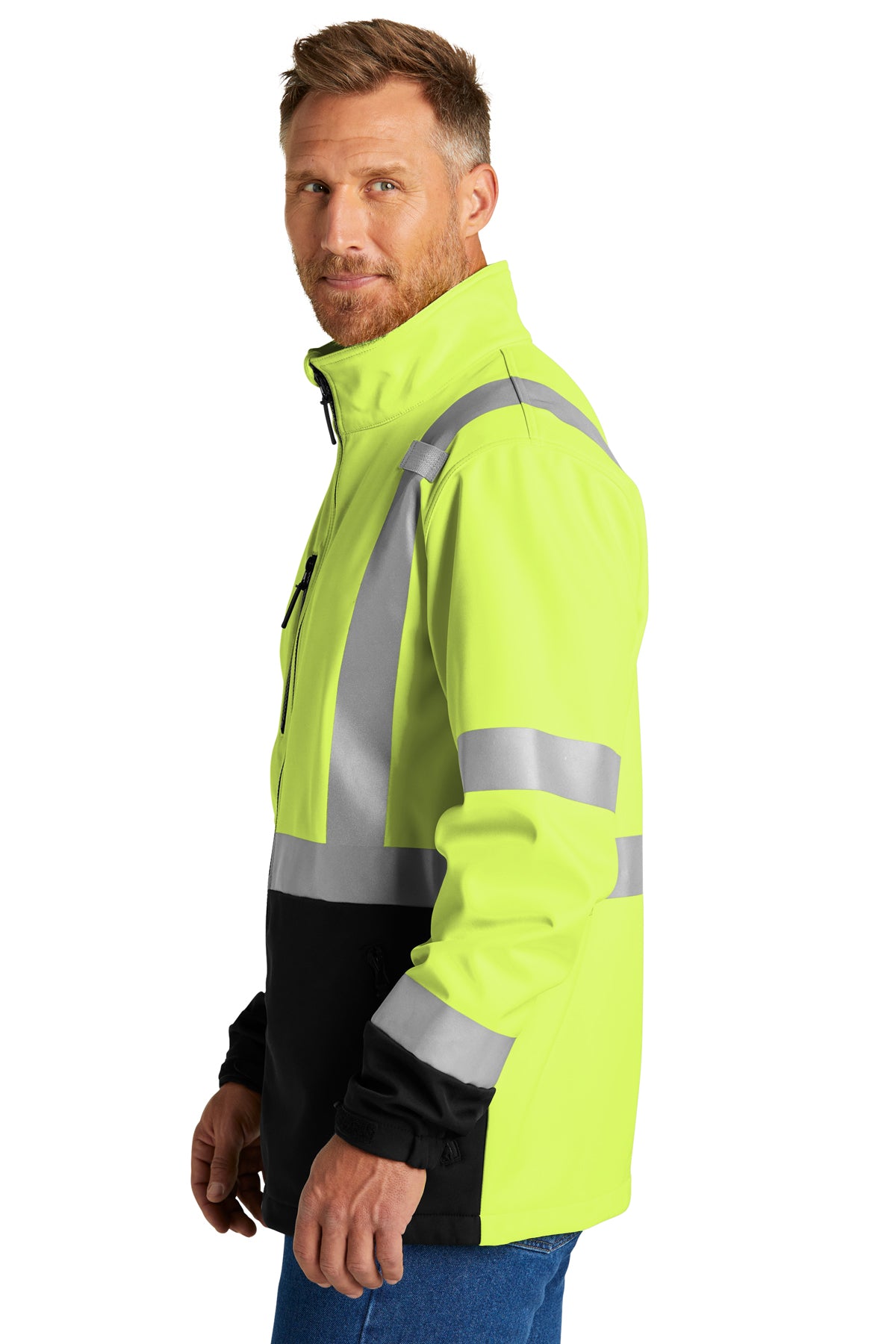 CornerStone® ANSI 107 Class 3 Soft Shell Jacket | CSJ503 - The Lemon Print & Design Studio 