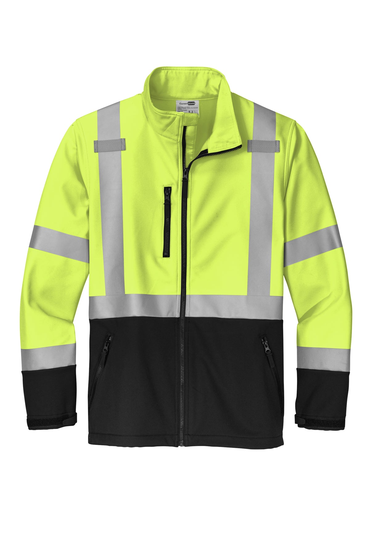 CornerStone® ANSI 107 Class 3 Soft Shell Jacket | CSJ503 - The Lemon Print & Design Studio 