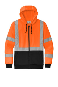 CornerStone® ANSI 107 Class 3 Heavy-Duty Fleece Full-Zip Hoodie | CSF300 - The Lemon Print & Design Studio 
