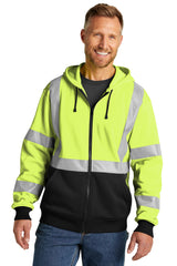 CornerStone® ANSI 107 Class 3 Heavy-Duty Fleece Full-Zip Hoodie | CSF300 - The Lemon Print & Design Studio 