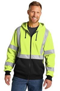 CornerStone® ANSI 107 Class 3 Heavy-Duty Fleece Full-Zip Hoodie | CSF300 - The Lemon Print & Design Studio 