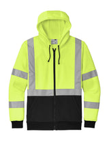 CornerStone® ANSI 107 Class 3 Heavy-Duty Fleece Full-Zip Hoodie | CSF300 - The Lemon Print & Design Studio 