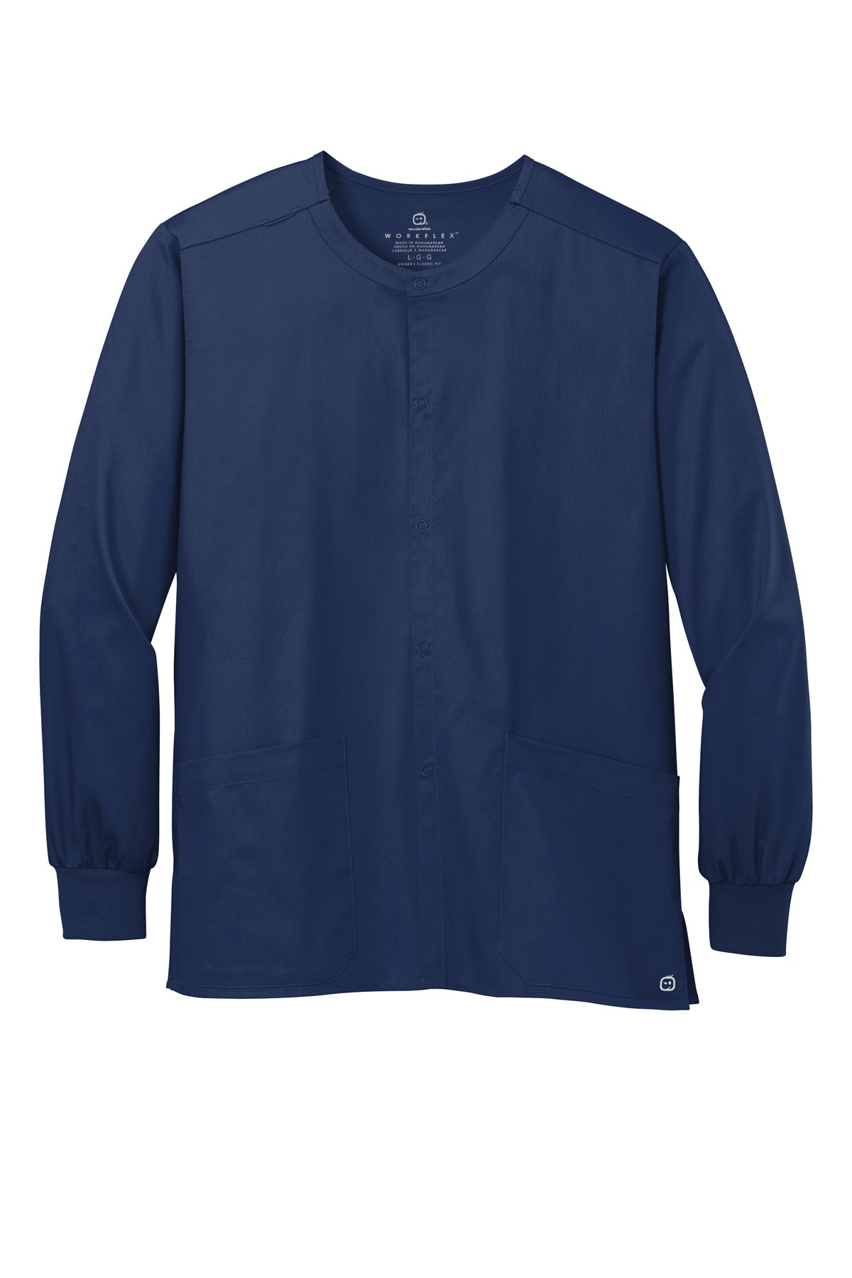 Wink® Unisex WorkFlex Snap-Front Scrub Jacket | WW3080 - The Lemon Print & Design Studio 