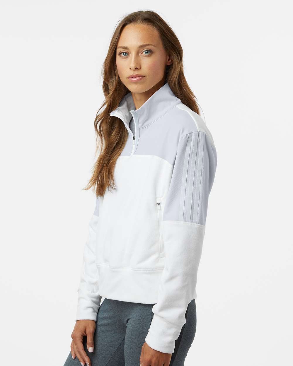 Adidas Women's Fleece Quarter-Zip Pullover A601