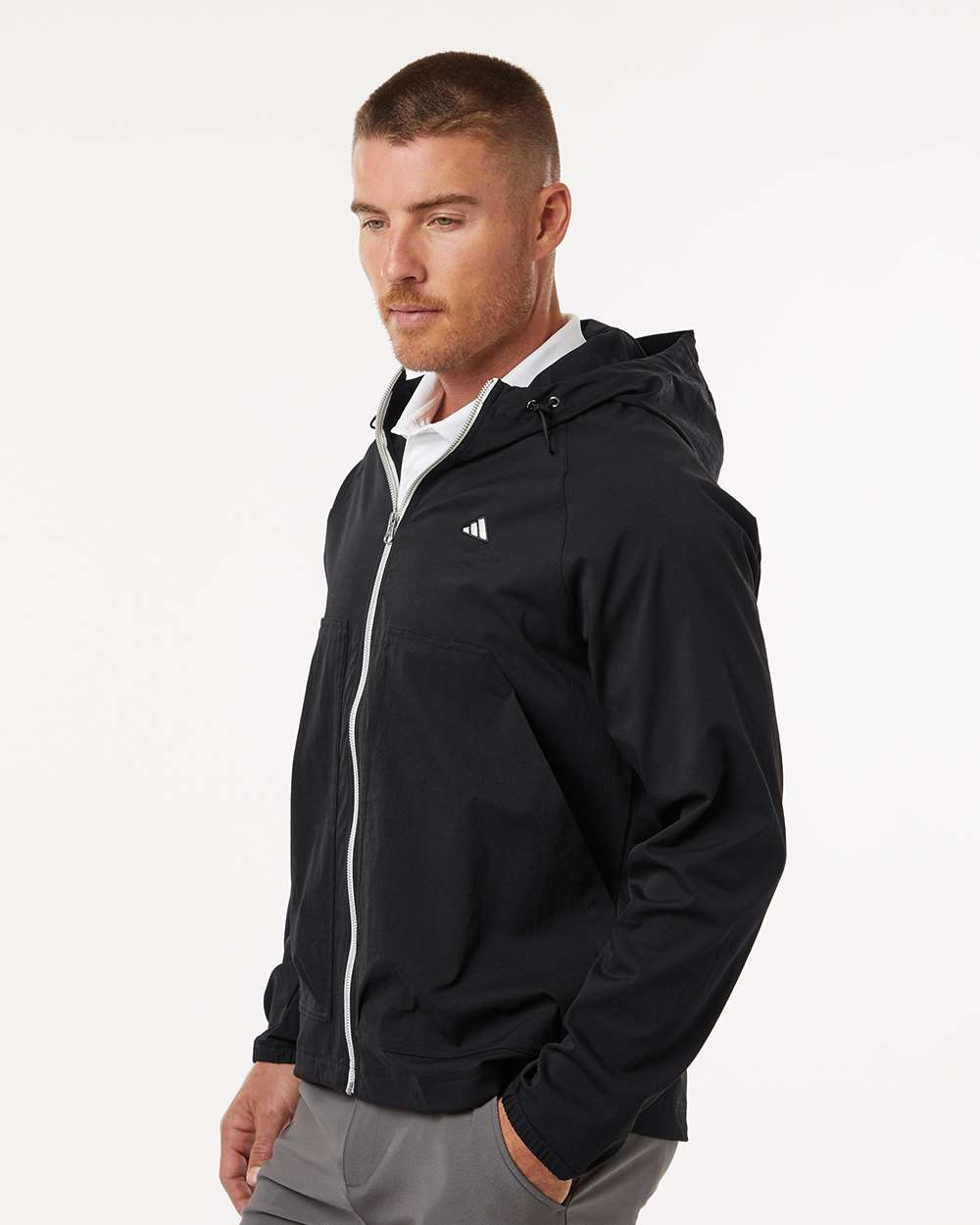Adidas Men's Go-To Utility Durable Water-Repellant Full-Zip Jacket A2007