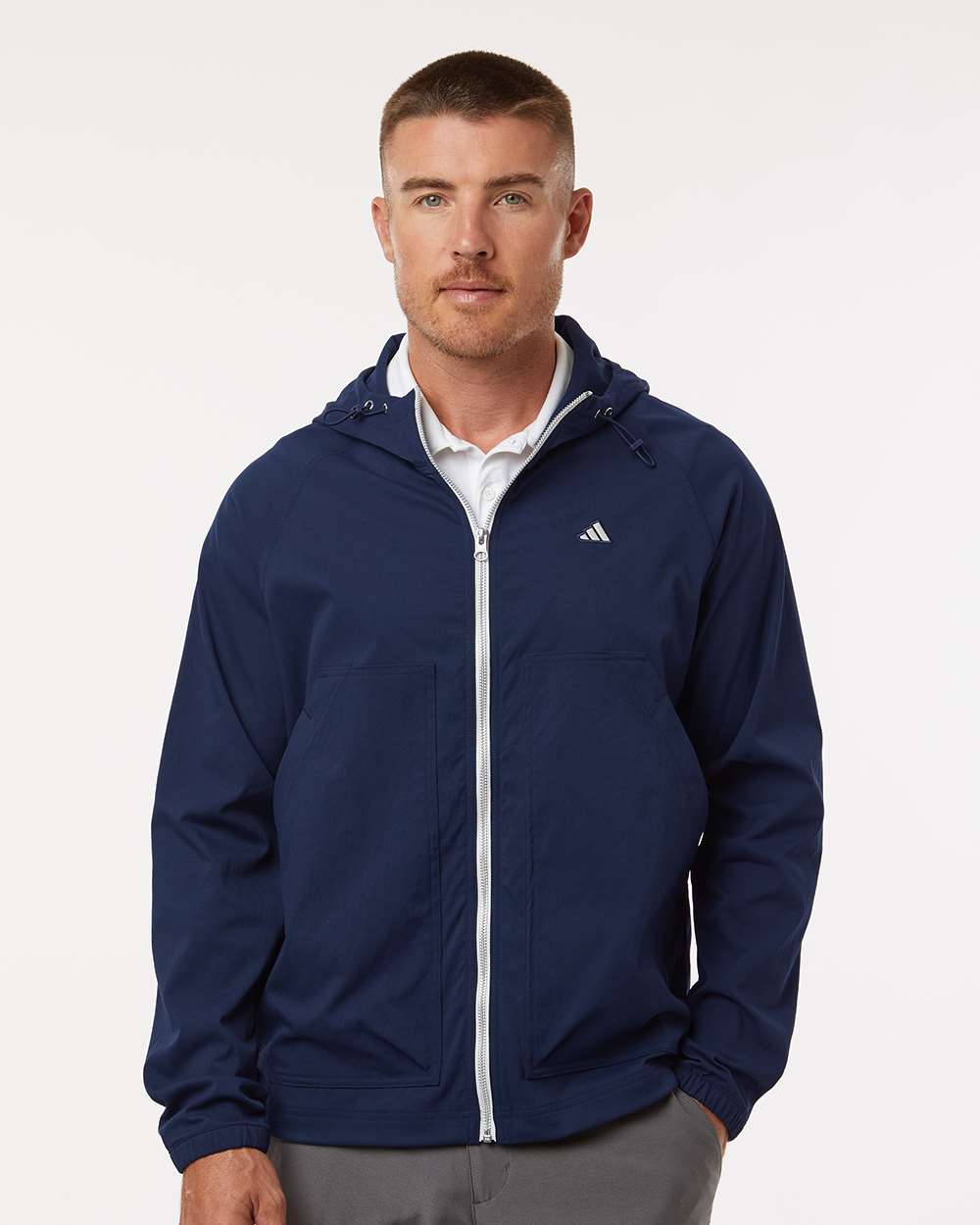 Adidas Men's Go-To Utility Durable Water-Repellant Full-Zip Jacket A2007