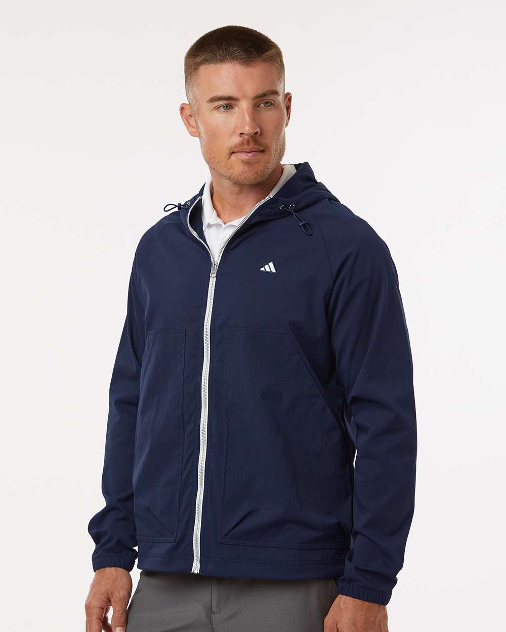 Adidas Men's Go-To Utility Durable Water-Repellant Full-Zip Jacket A2007