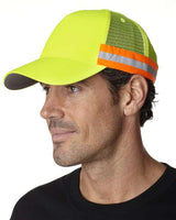 Adams Headwear Trucker Reflector High-Visibility Constructed Cap TR102
