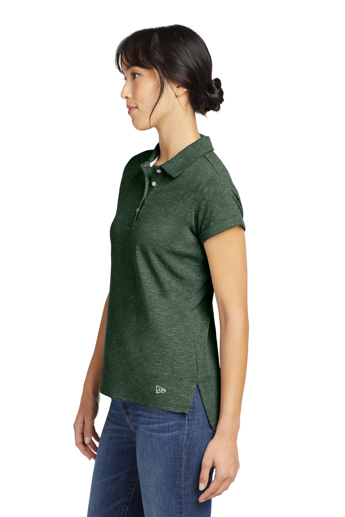 LNEA301 New Era® Women's Slub Twist Polo