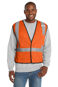 CornerStone ® ANSI 107 Class 2 Economy Mesh One-Pocket Vest | CSV100 - The Lemon Print & Design Studio 