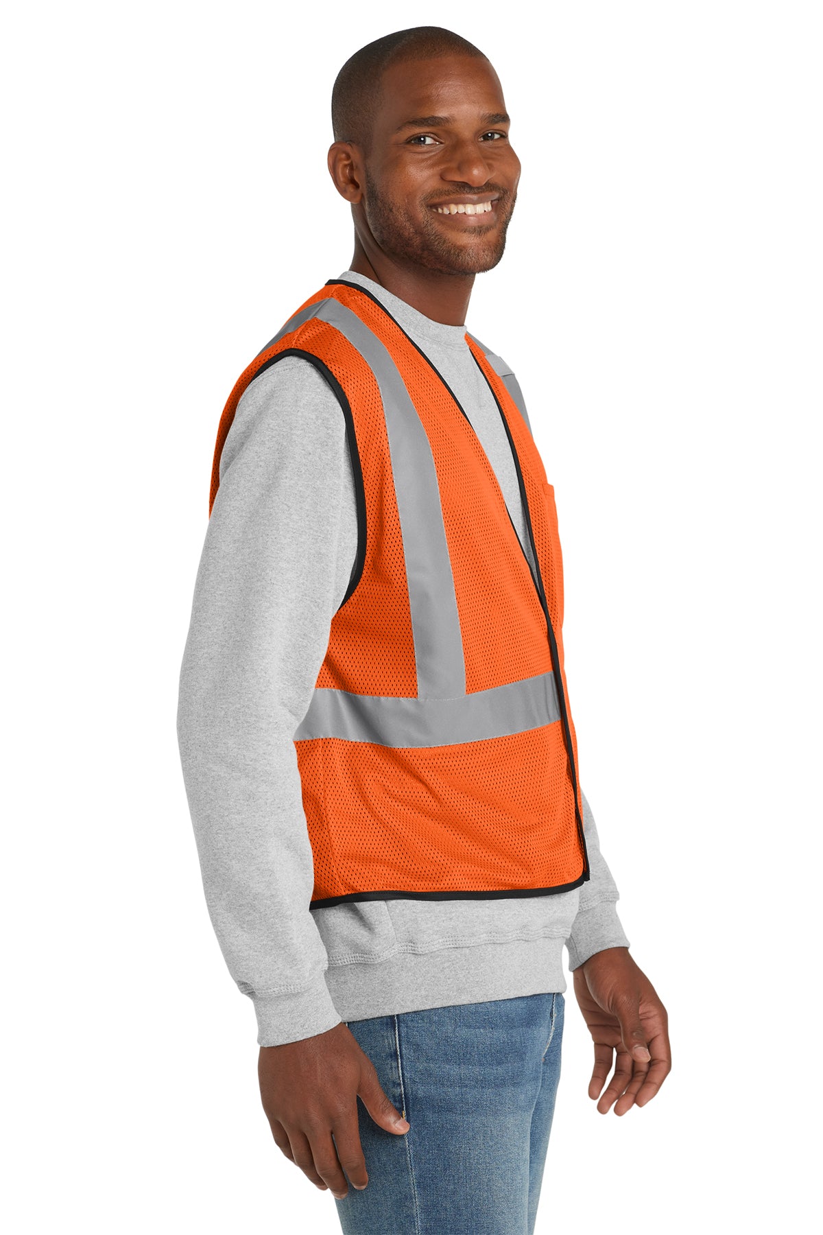 CornerStone ® ANSI 107 Class 2 Economy Mesh One-Pocket Vest | CSV100 - The Lemon Print & Design Studio 