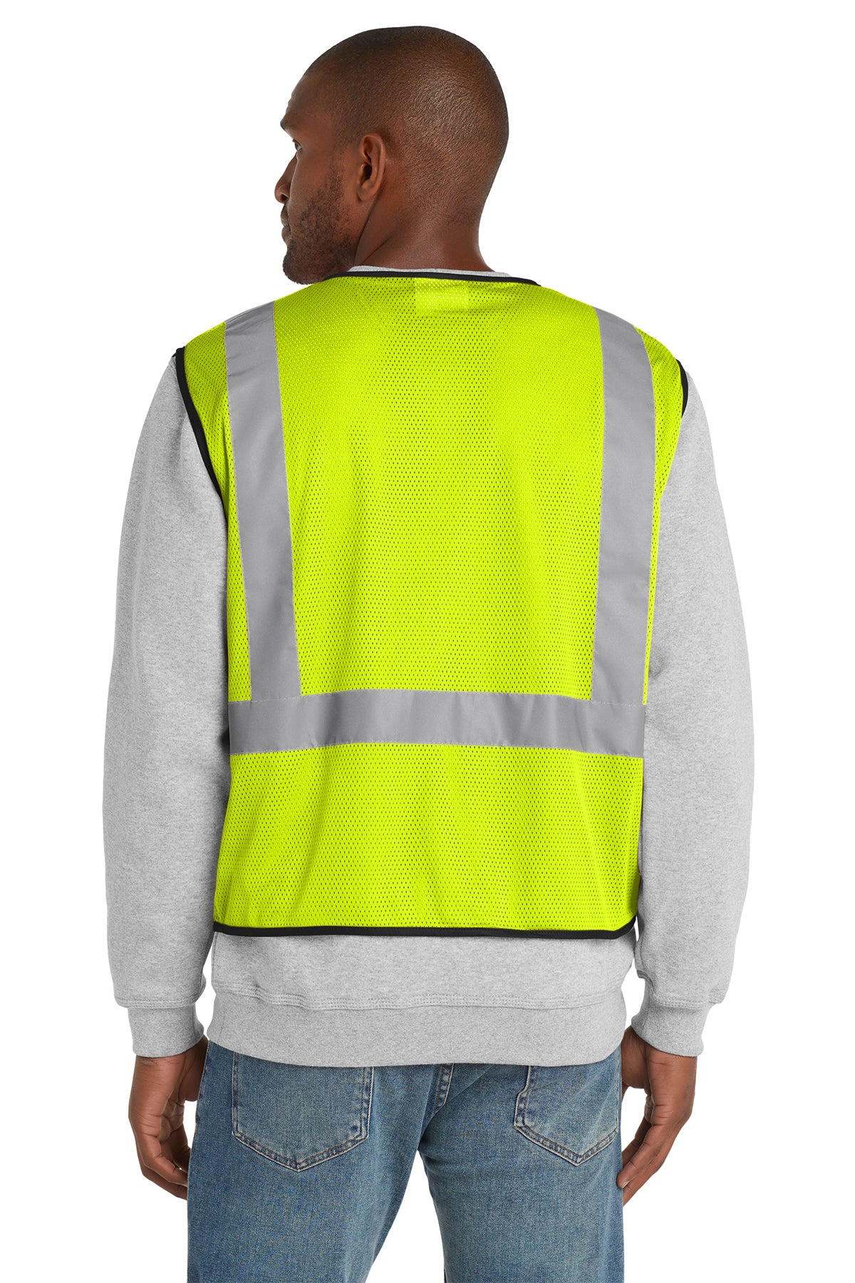 CornerStone ® ANSI 107 Class 2 Economy Mesh One-Pocket Vest | CSV100 - The Lemon Print & Design Studio 