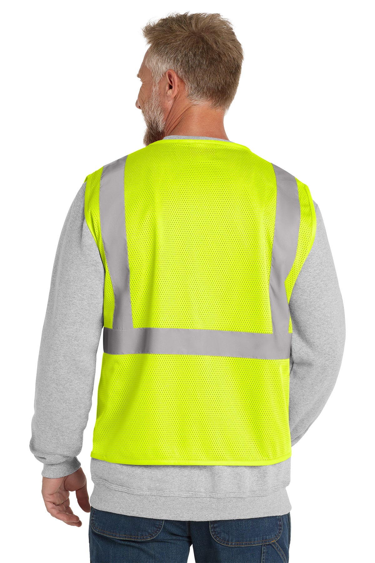 CornerStone® ANSI 107 Class 2 Economy Mesh Zippered Vest | CSV101 - The Lemon Print & Design Studio 