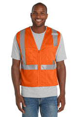 CornerStone® ANSI 107 Class 2 Mesh Zippered Vest | CSV102 - The Lemon Print & Design Studio 